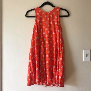 High neck shift dress